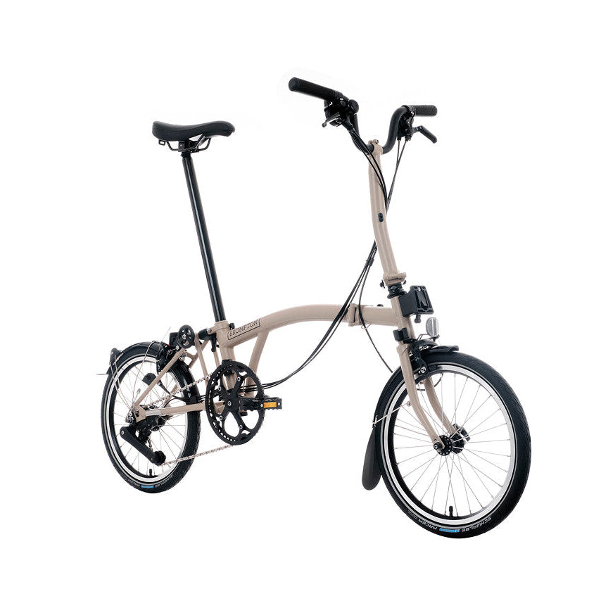 Foldable bicycle on a white background