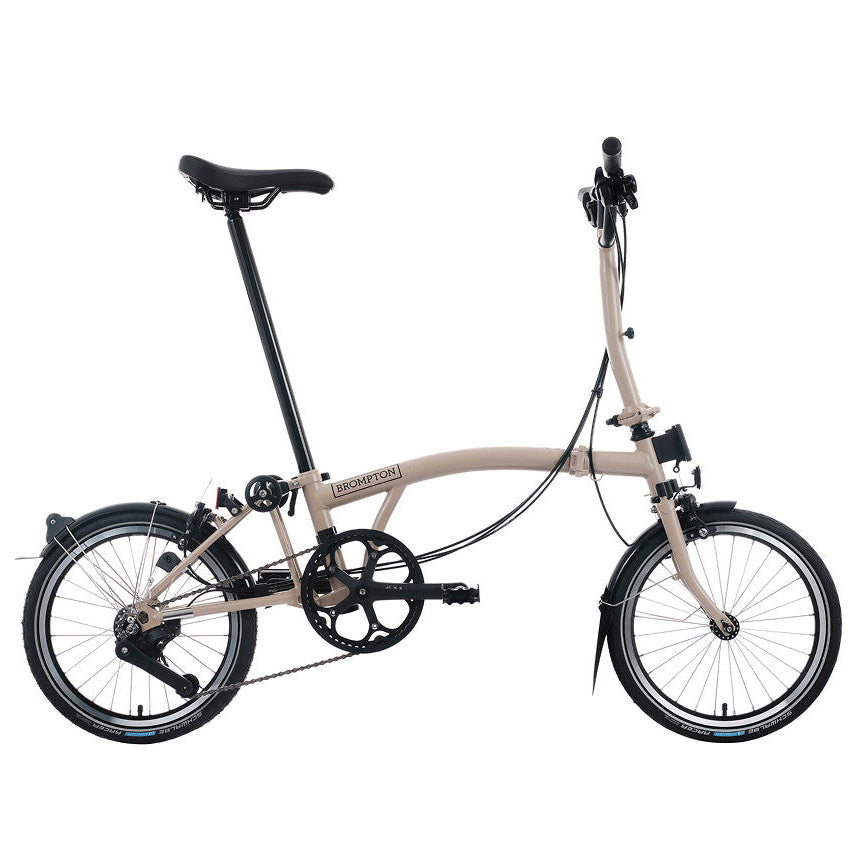Foldable bicycle on a white background