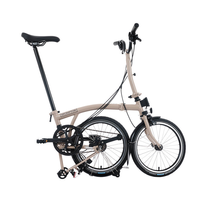 Foldable bicycle on a white background