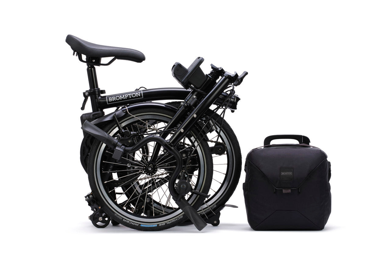 Brompton C Line Electric 4 Speed Mid Handlebar in Matt Black