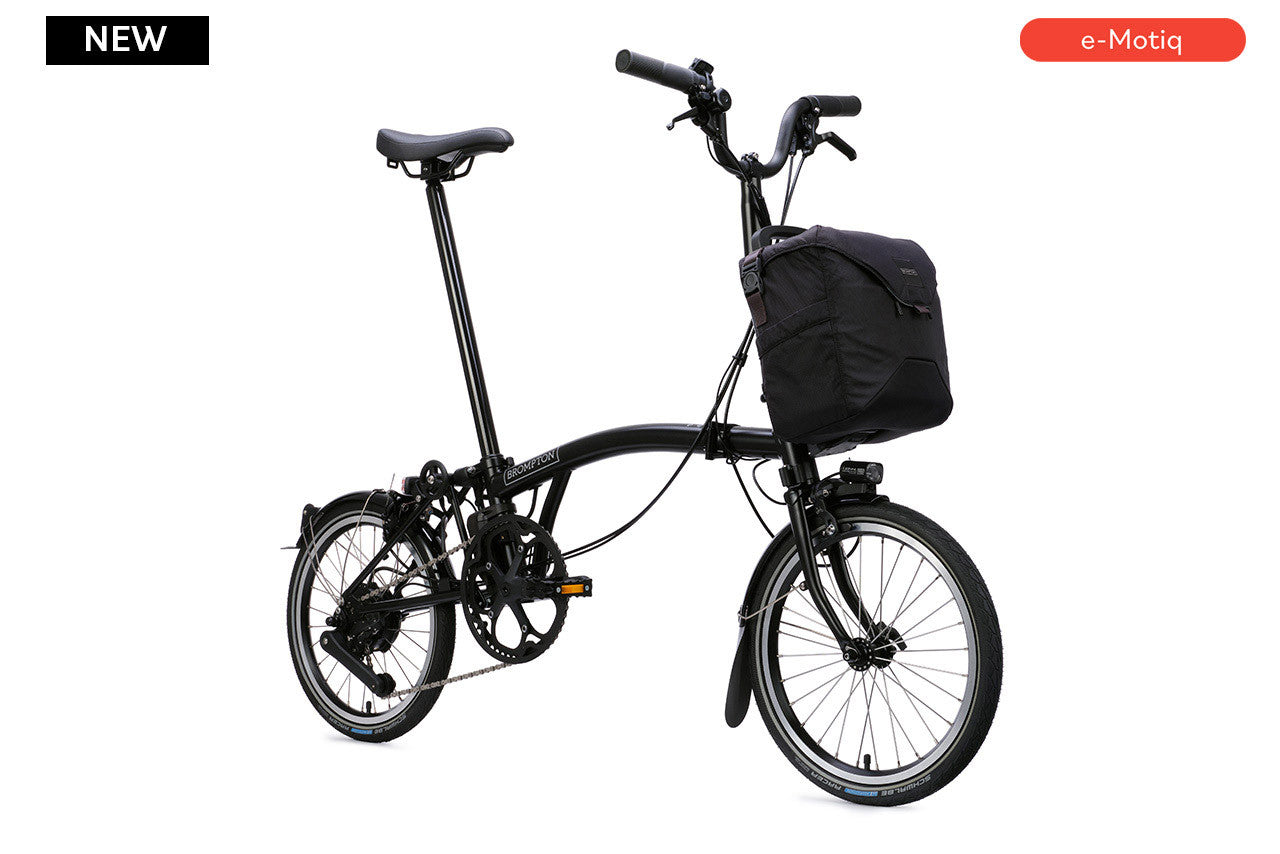 Brompton C Line Electric 4 Speed Mid Handlebar in Matt Black