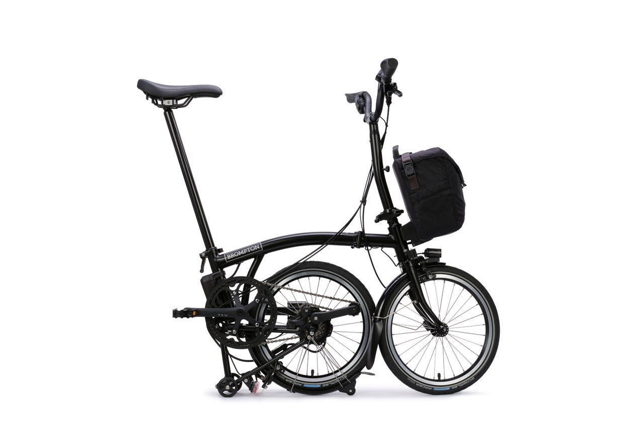 Brompton C Line Electric 4 Speed Mid Handlebar in Matt Black