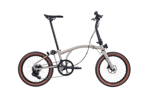 Brompton g Line Folding bicycle on a white background
