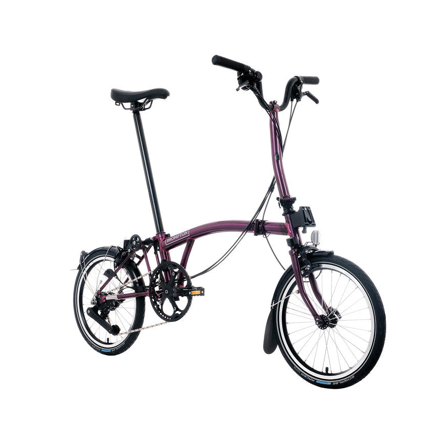 Foldable bicycle on a white background