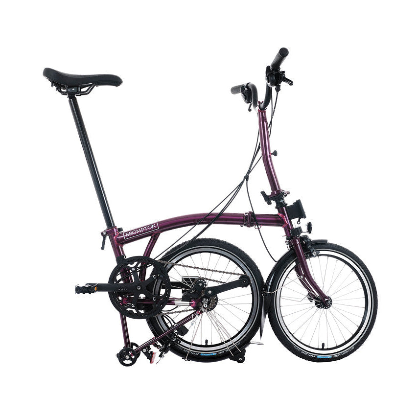 Foldable bicycle on a white background
