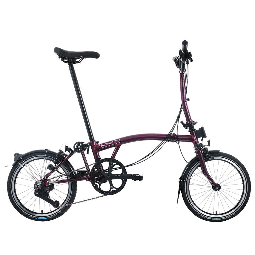 Folding bicycle on a white background