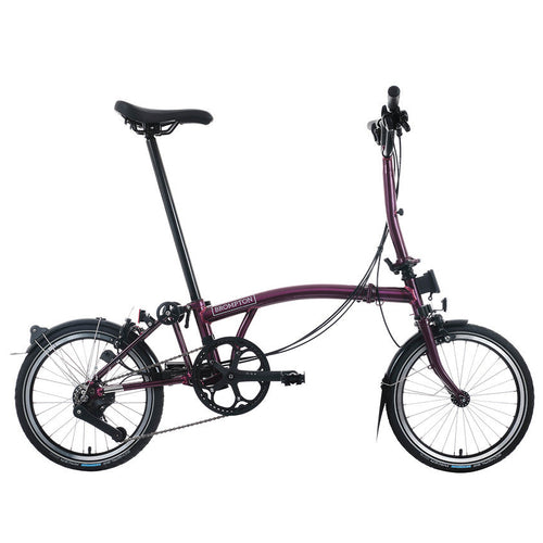 Folding bicycle on a white background