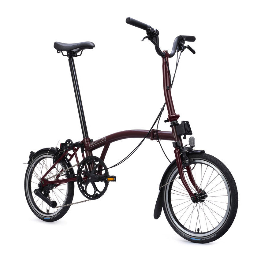Foldable bicycle on a white background