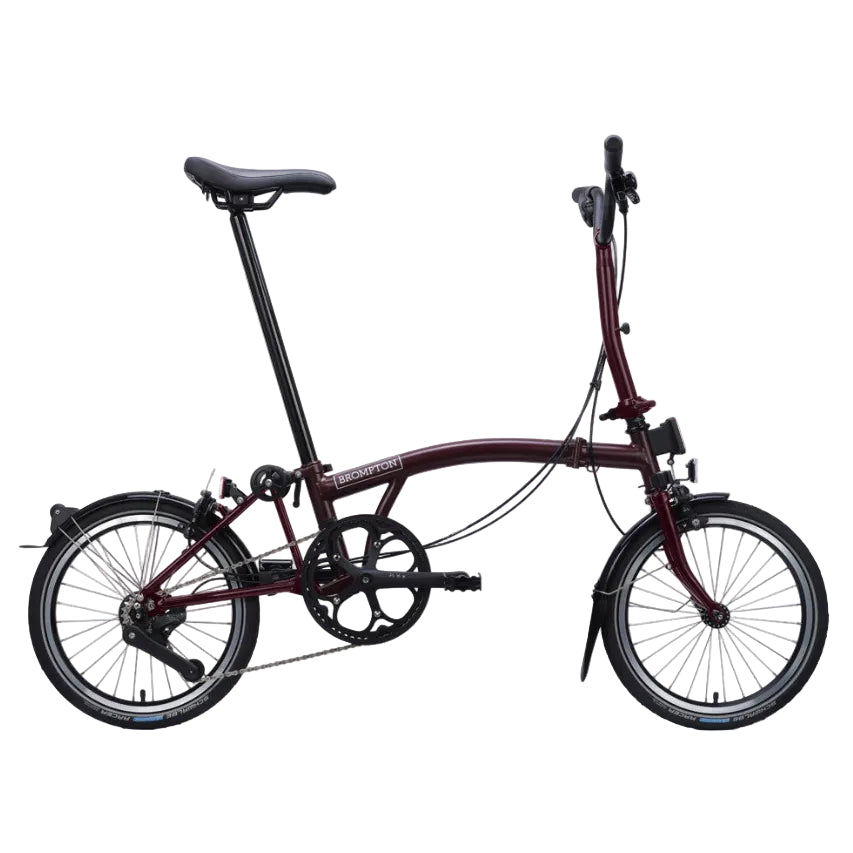 Foldable bicycle on a white background