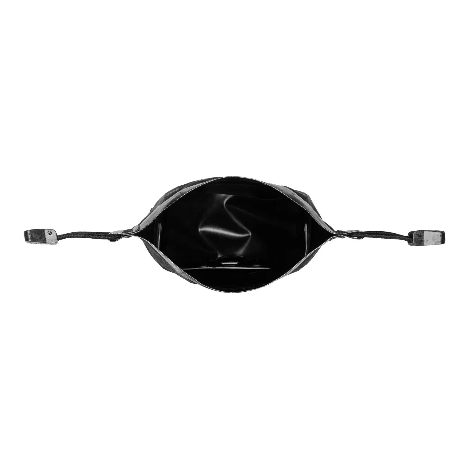 Black Ortlieb bicycle bag on a white background