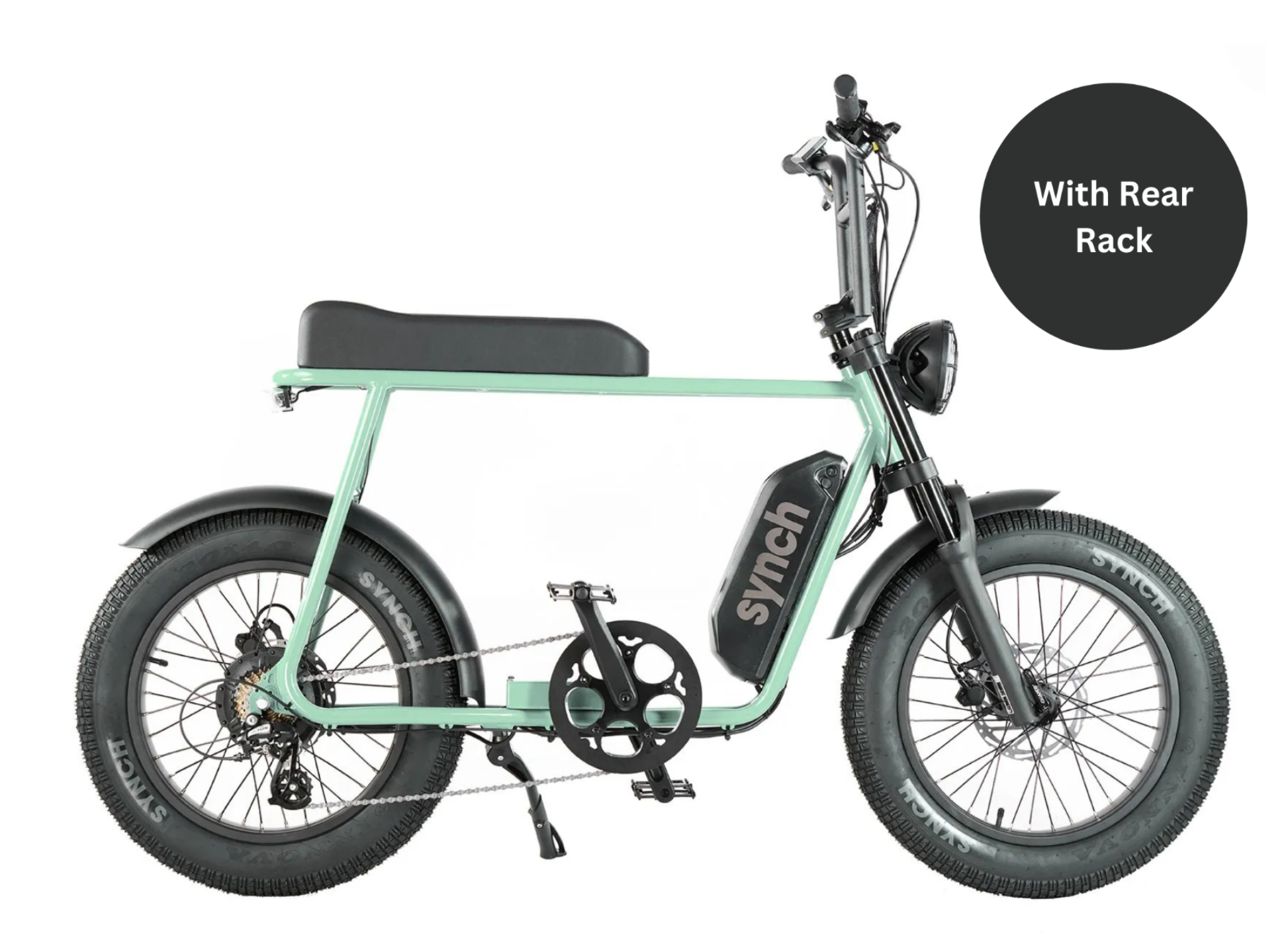 Synch Super Monkey 48V Torque Electric Bike Fully Loaded in Mint
