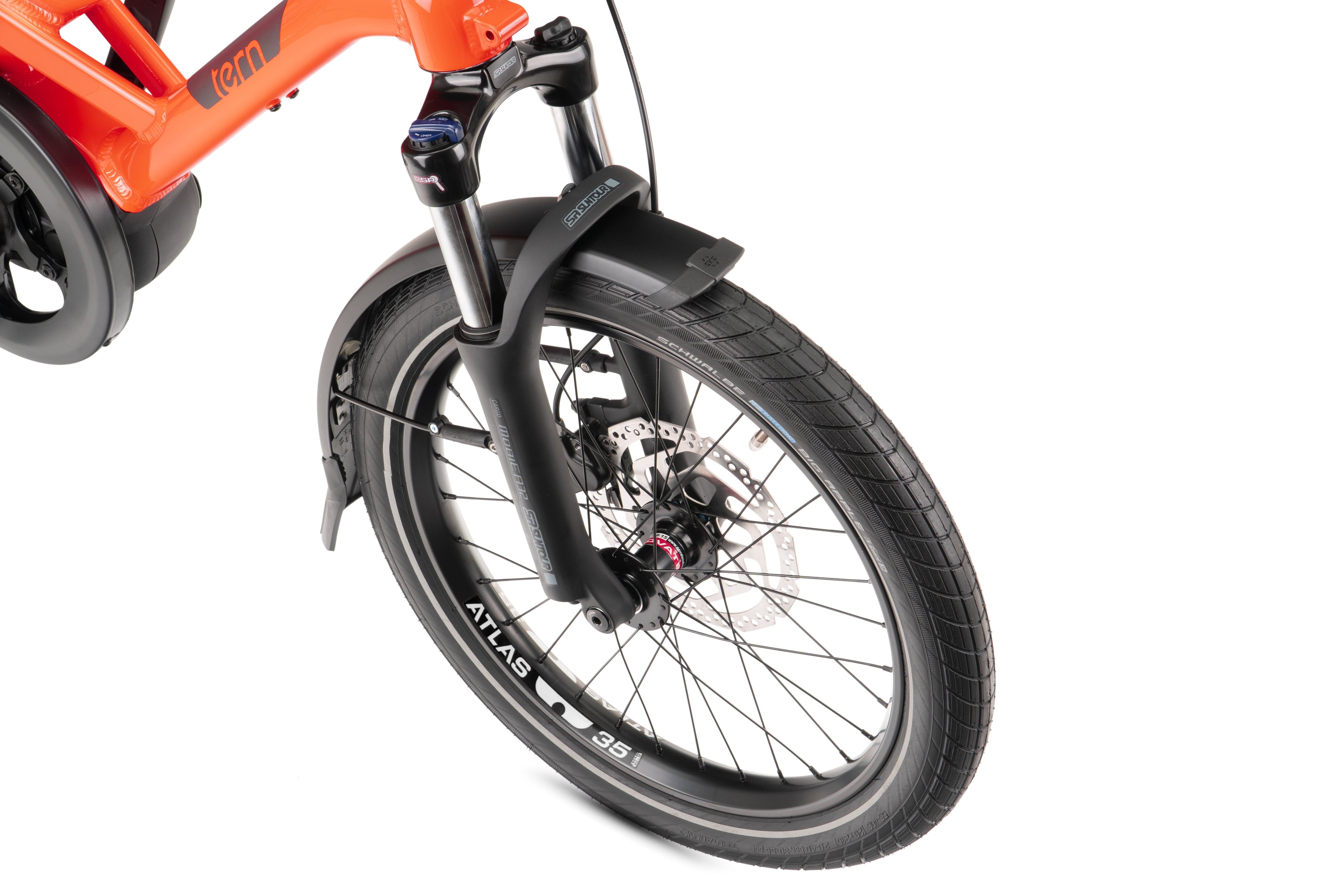 Close-up of a bicycle wheel with a white background