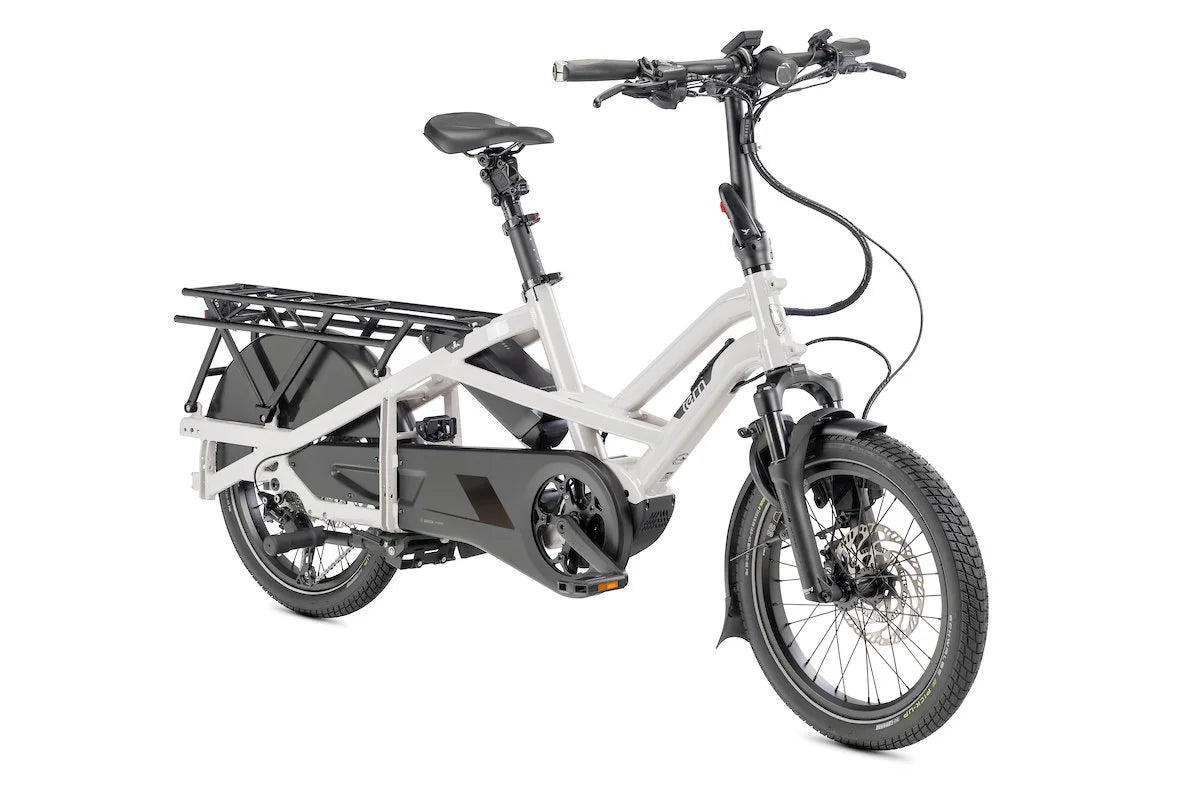 White Tern electric bike with black accents on a white background