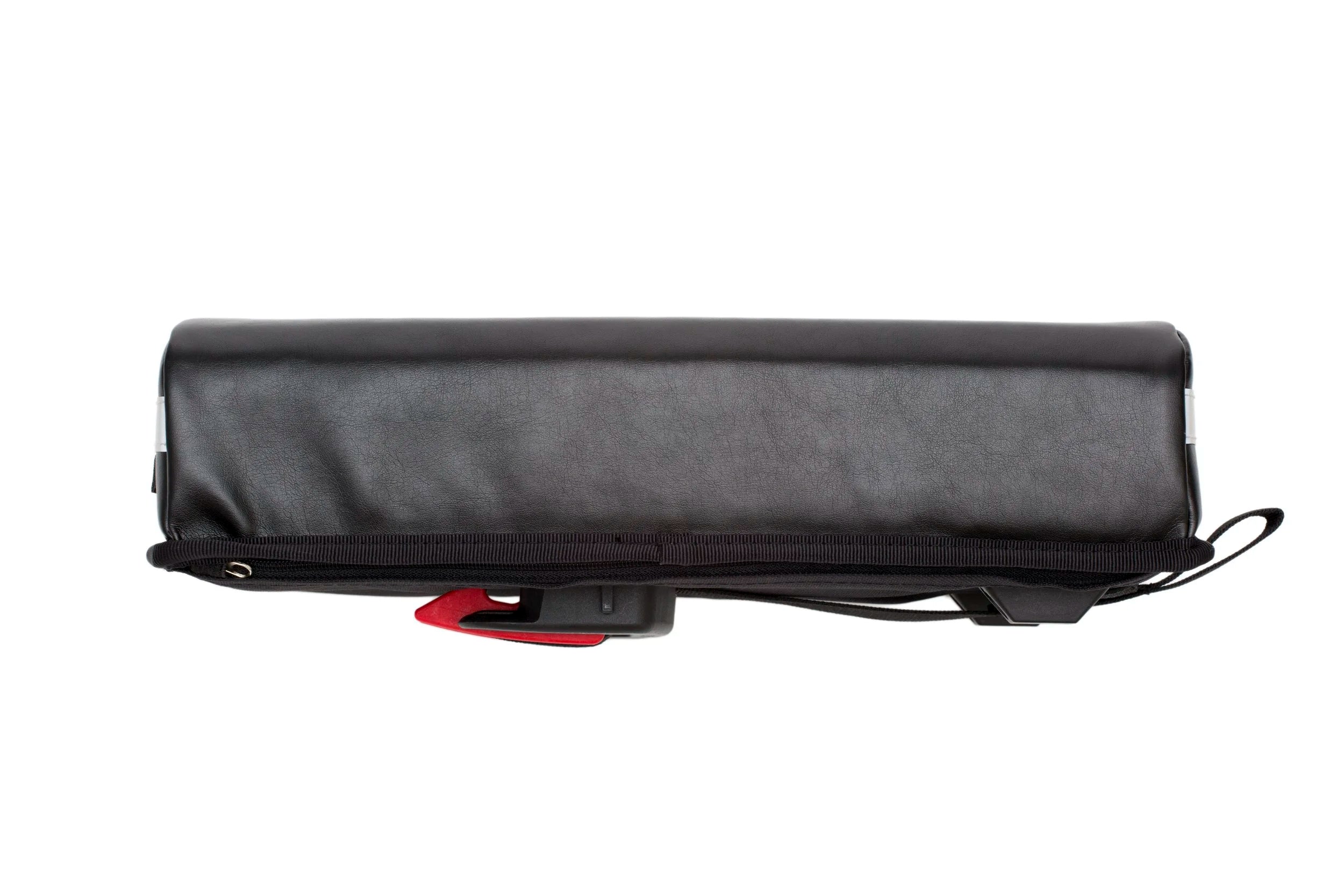 Black and cargo bike cushion on a white background