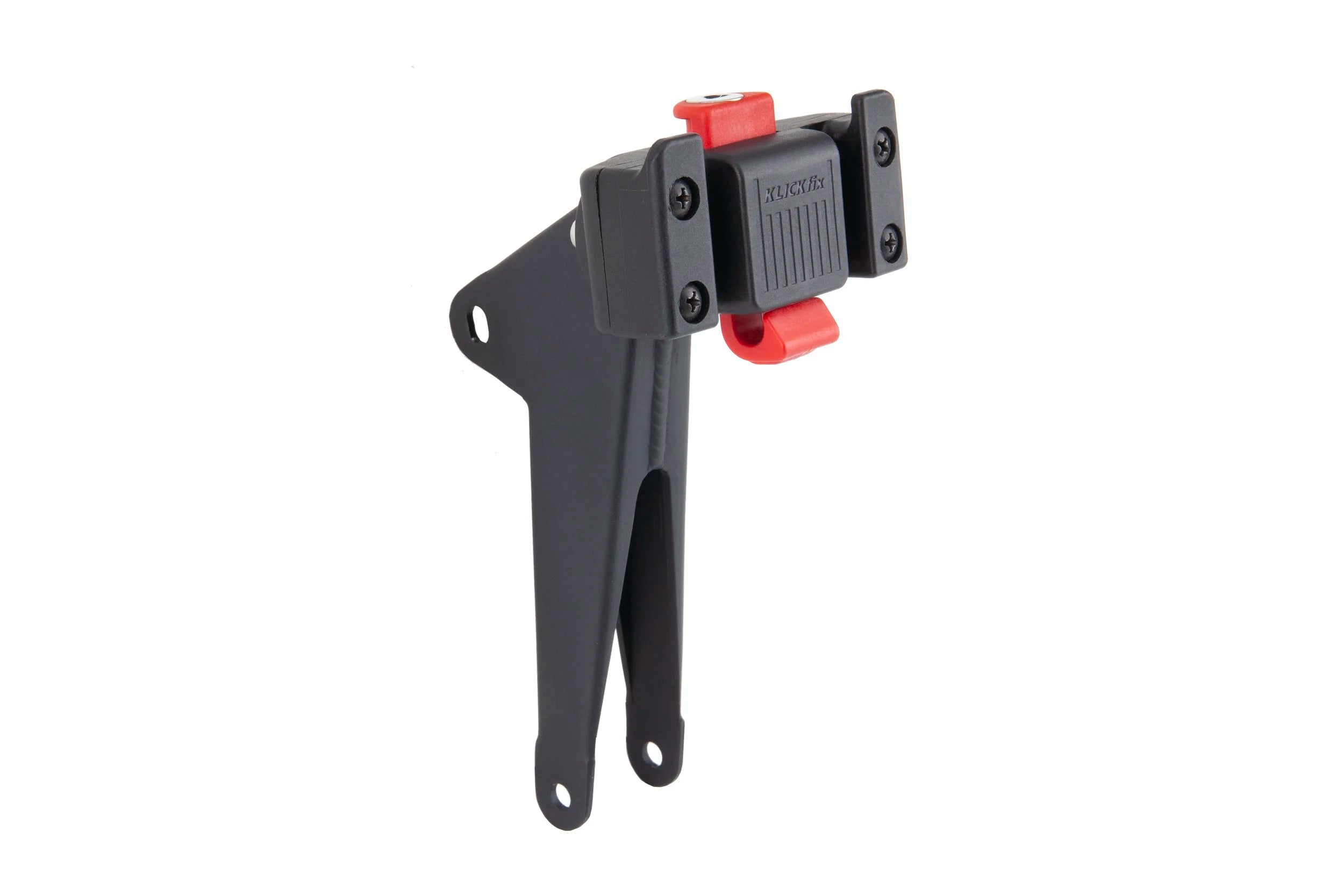 Front bag mounting device for a Tern cargo bike on a white background.