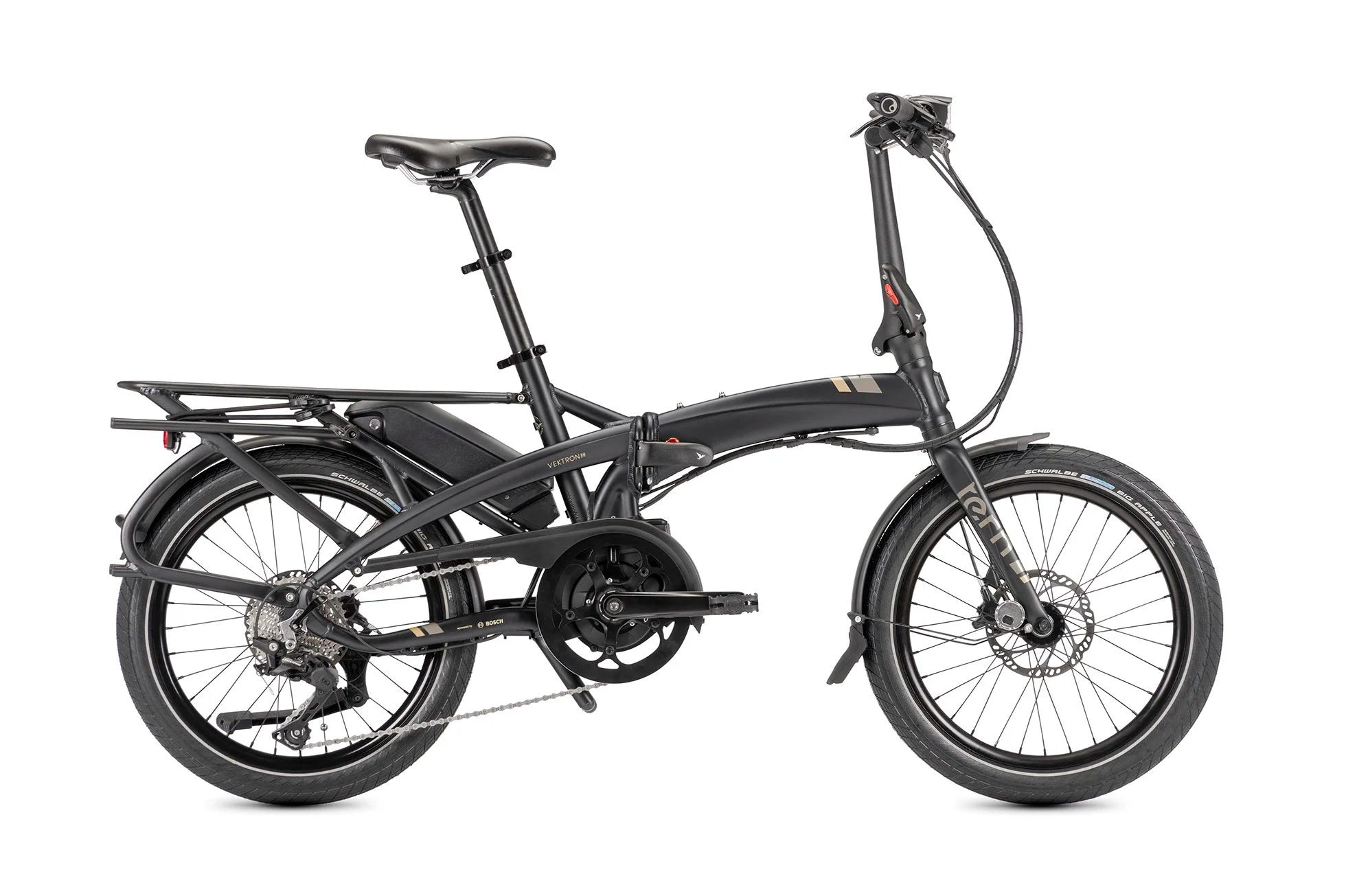 Black Tern folding electric bike on a white background